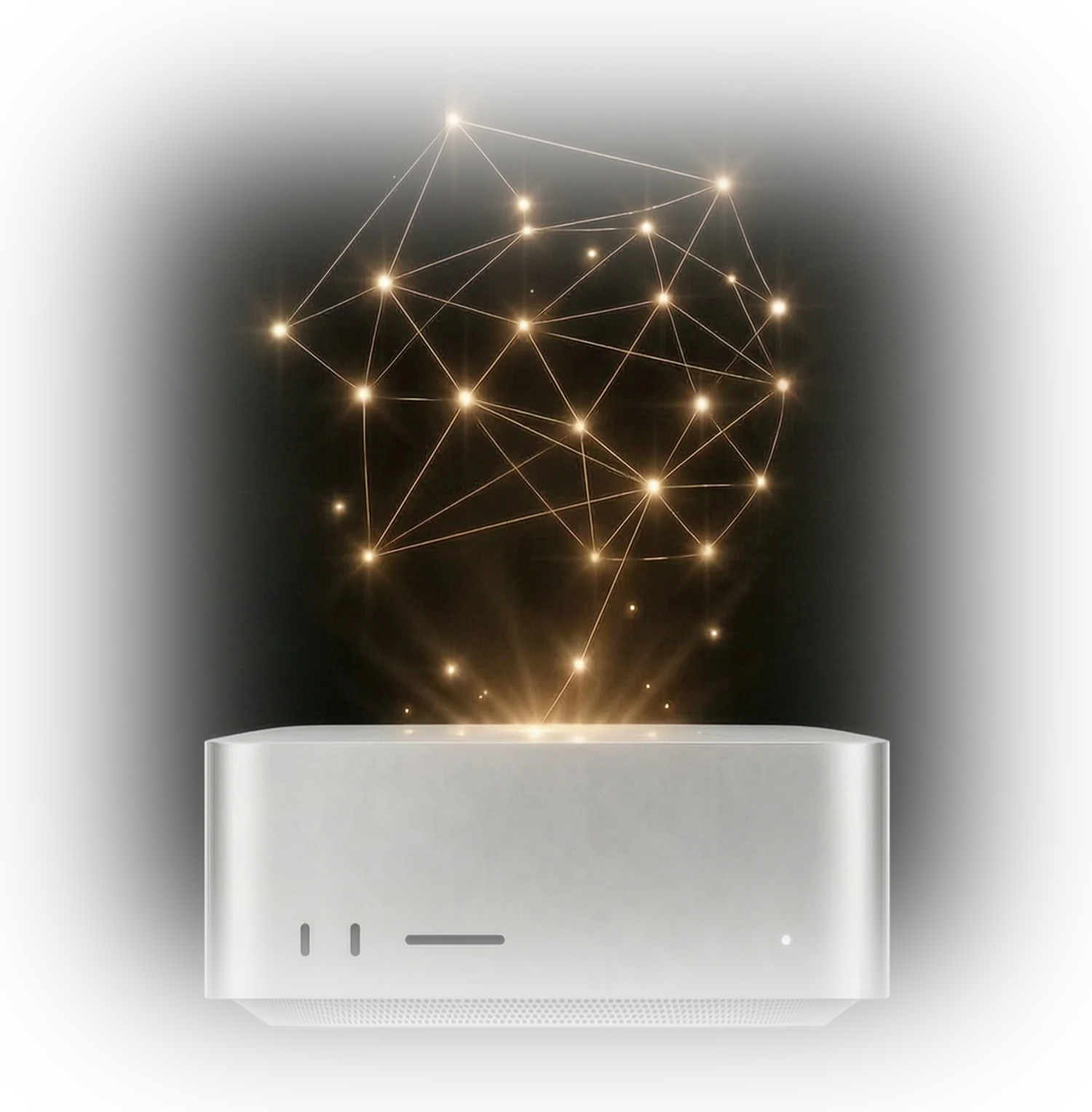 SignalEar appliance with a luminous relationship constellation.